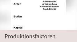 Produktionsfaktoren