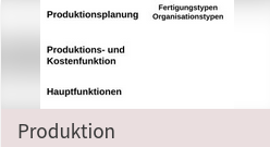 Produktion